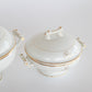 Small Gold Monogram Soupiere