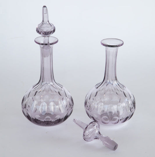 Amethyst Glass Spirit Decanter - Sold Individually