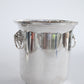 EPNS Champagne Bucket with Lions and Side Loop Handles