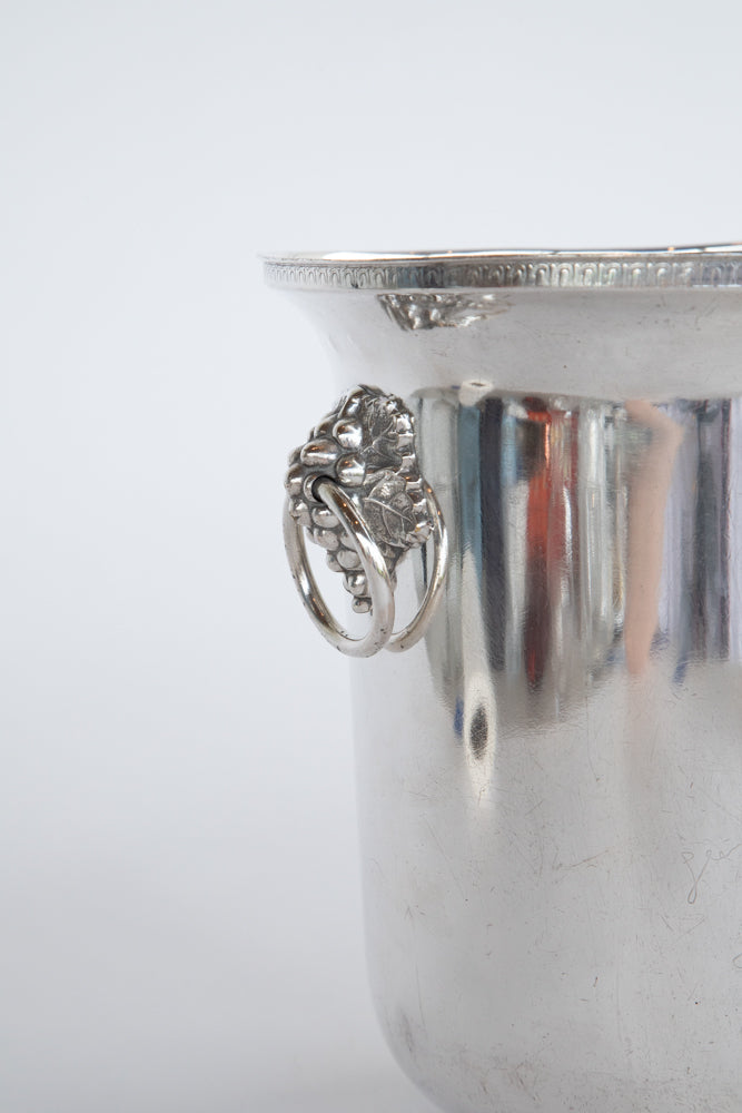 EPNS Champagne Bucket with Lions and Side Loop Handles