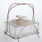 Glass and Silver Plate Sardine Server