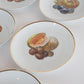 Set of 6 Bavarian Fruit Plates c.1870