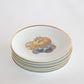Set of 6 Bavarian Fruit Plates c.1870