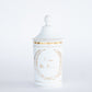 Apothecary Oil Jar with Lid and Gold Accents