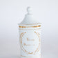 Apothecary Oil Jar with Lid and Gold Accents