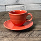 Persimmon Fiestaware Cup & Saucer
