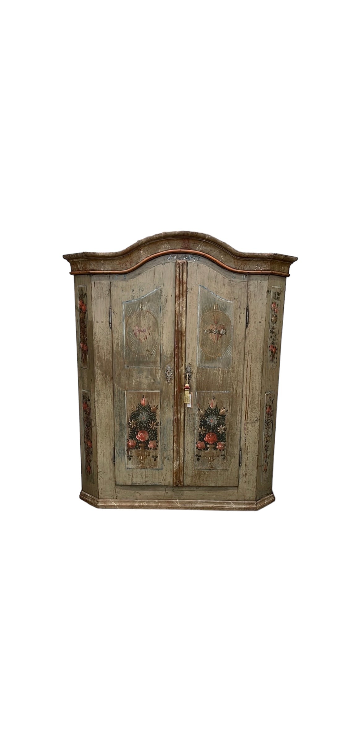 Painted Sacristy Armoire Germany 19th Century