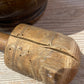 19th Century Wooden Pestle & Mortar