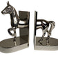 Silver Horse Bookends