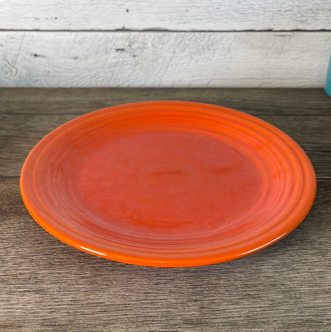Vintage Fiestaware Original Red 9.5” Luncheon Plate