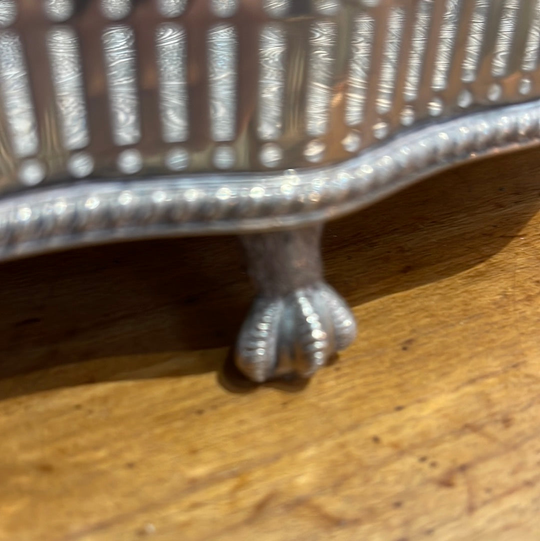 Silverplate Tray Claw and Ball Foot