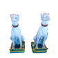 Pair of Italian Majolica Hounds