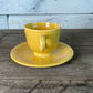 Antique Gold Fiesta Ware Cup and Saucer