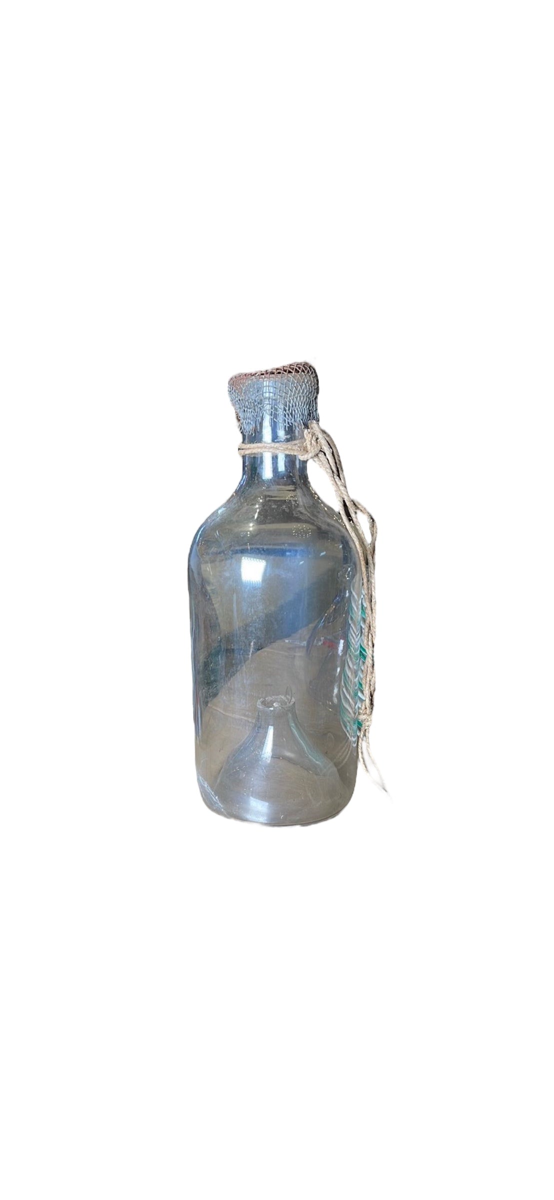 Bubble Glass Minnow Trap with Mesh over Top