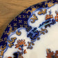 Early Minton B.B New Stone 10.25” Dish Blue Polychrome Flow Antique Pattern No 5184