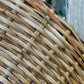 32” Rattan Mirror with Matching Hangar