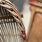 Grape Sorting Basket with Red Writing and Red Handles