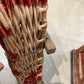 Grape Sorting Basket with Red Writing and Red Handles