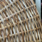 32” Rattan Mirror with Matching Hangar