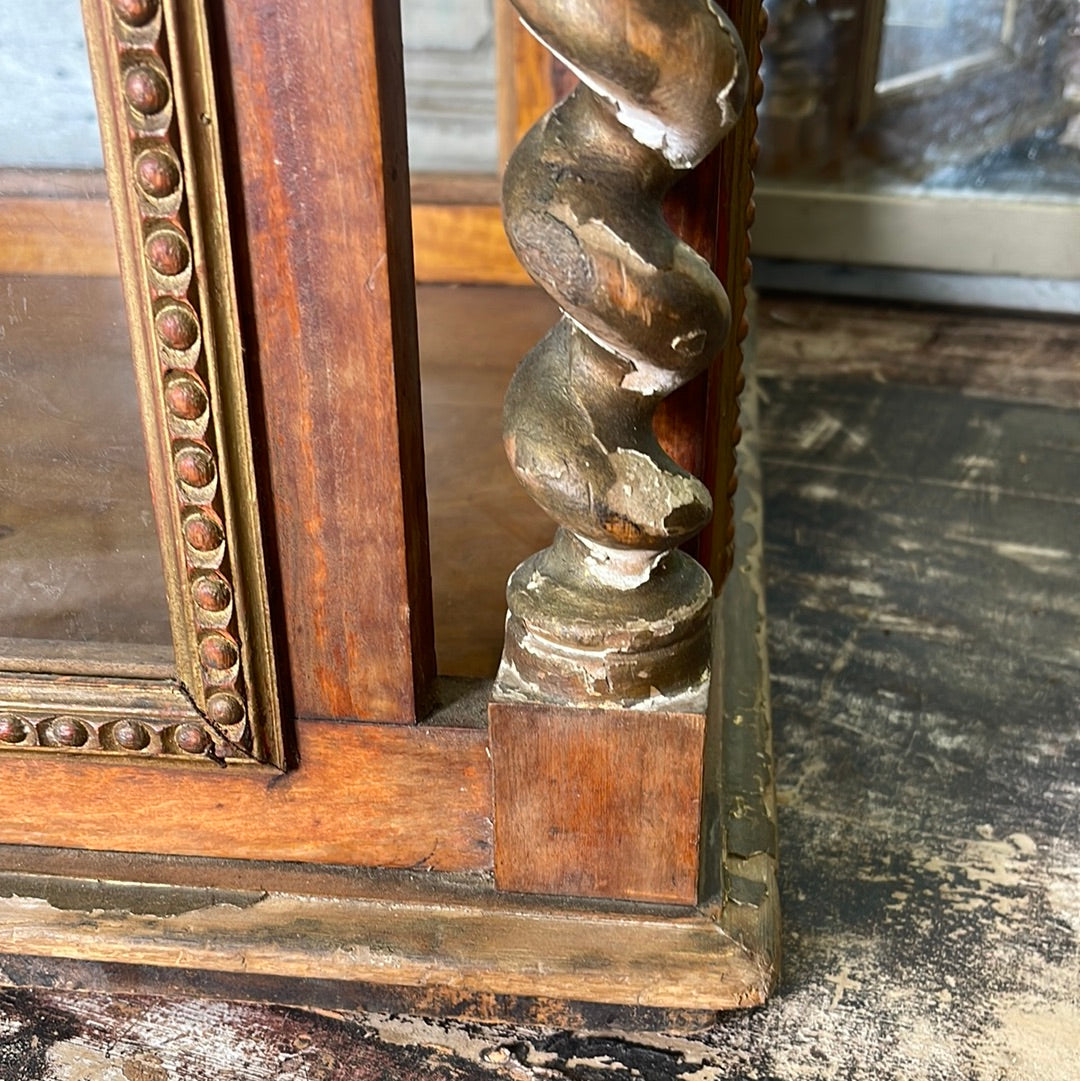 French Display Case Wood and Clear