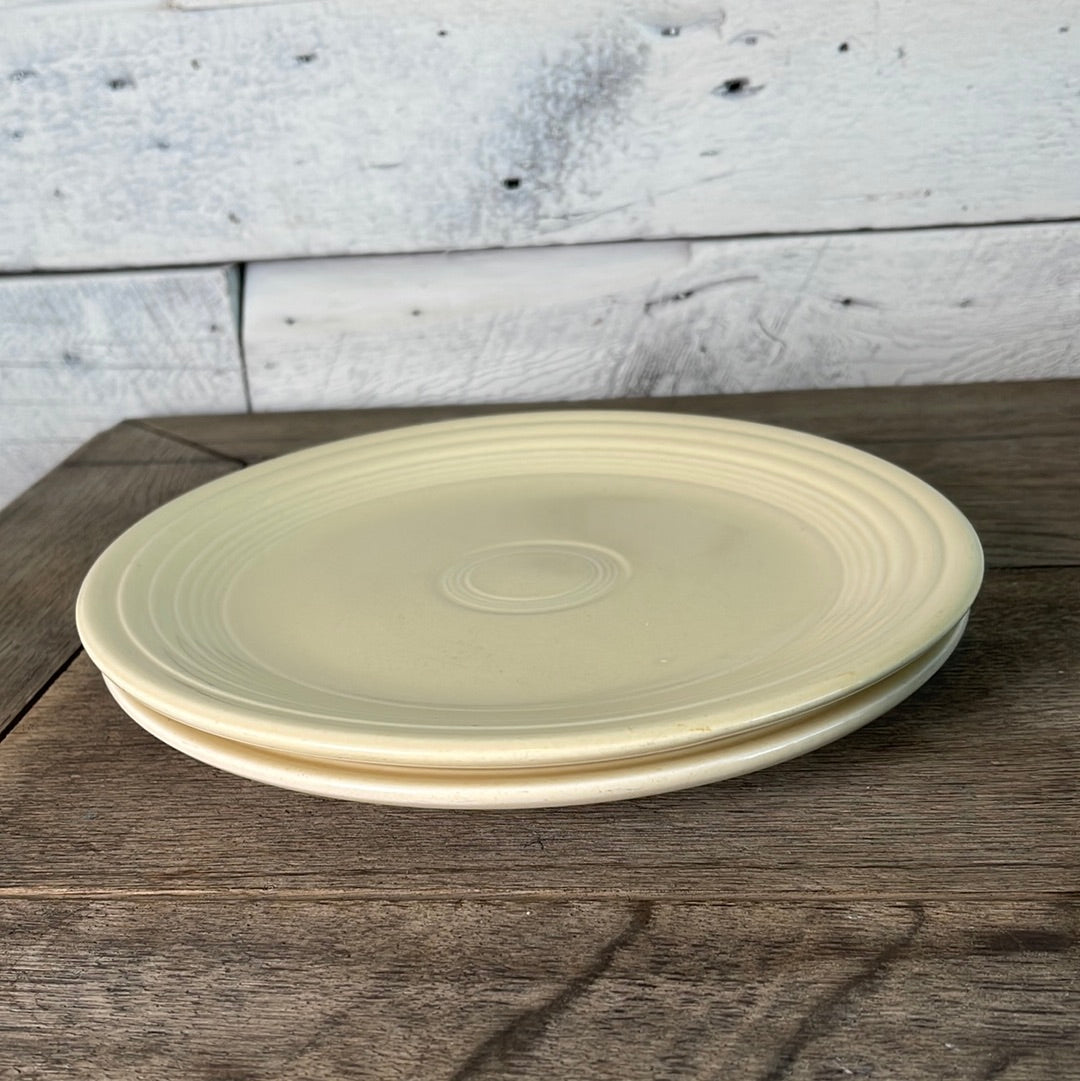Vintage Fiestaware Yellow 9.5” Luncheon Plate Fiesta ware