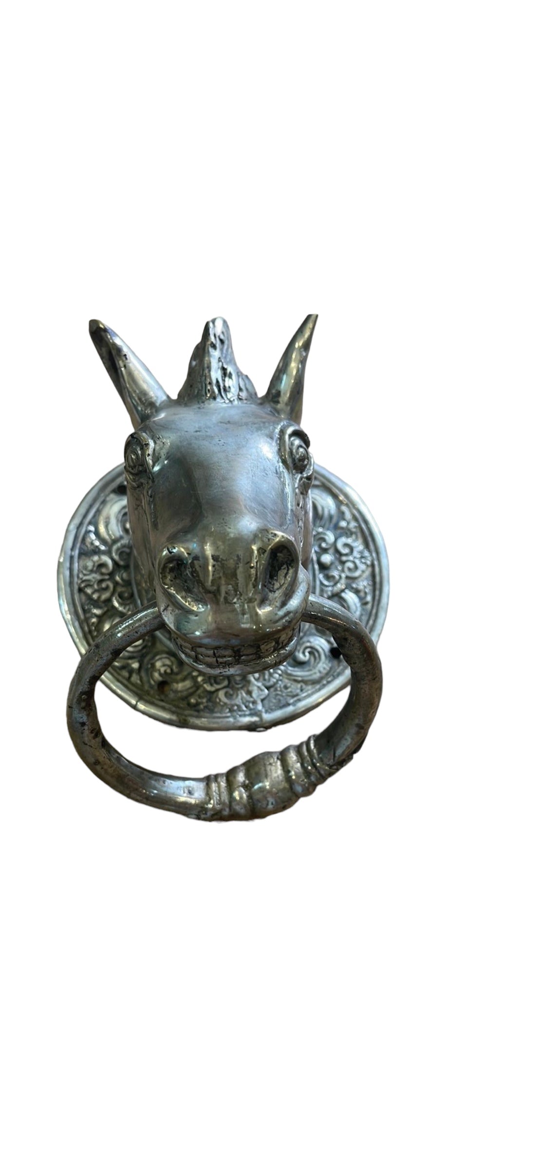 Silver Plated Donkey Door Knocker