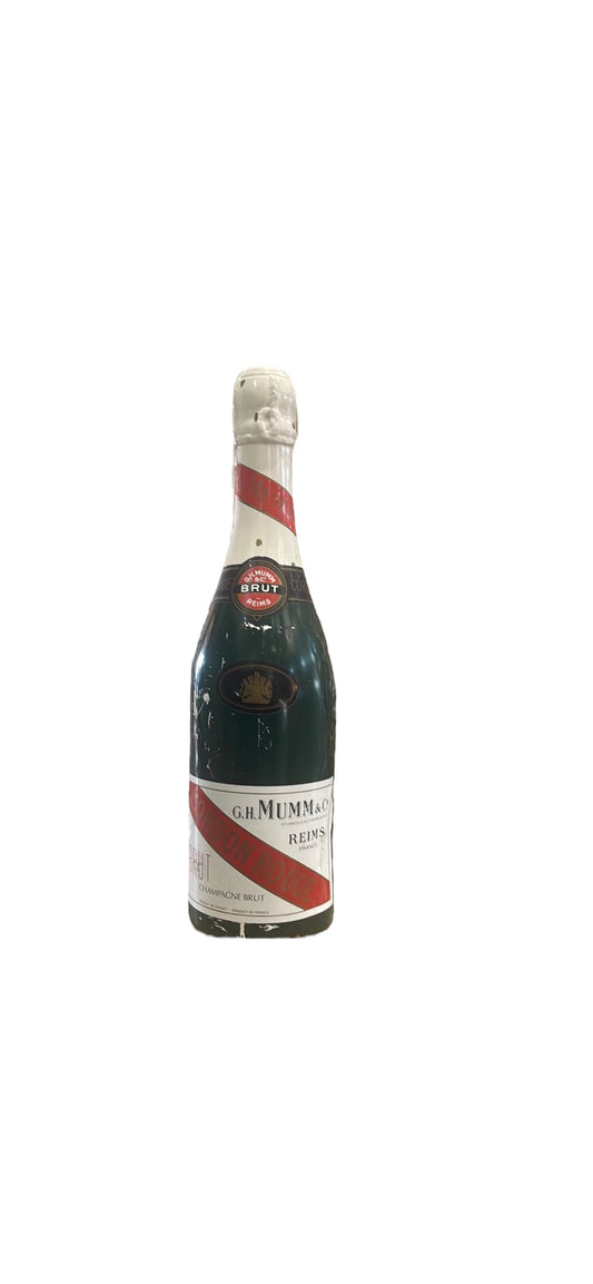 Large GH Mumm Champagne Advertising Bottle
