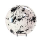 Terra Cotta Splatterware Glazed Black and Cream Deep Bowl