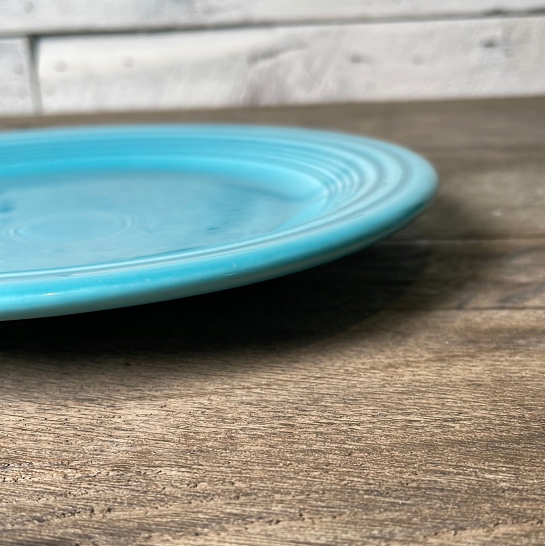 Vintage Fiestaware Turquoise Dinner Plate 10 3/8”