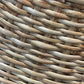 32” Rattan Mirror with Matching Hangar