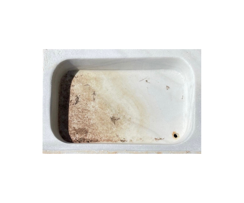 Vintage White Marble Campaign Sink