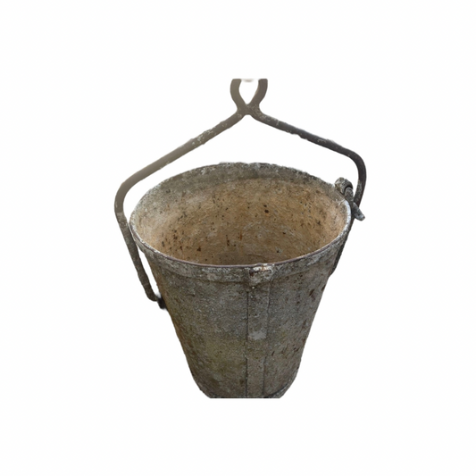 Vintage Metal Concrete Bucket