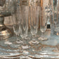 Art Nouveau French Etched Champagne Glasses