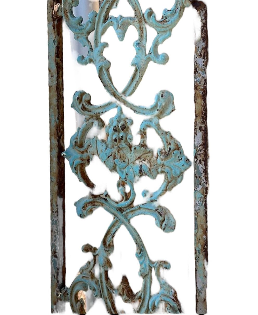 Turquoise Fretwork / Iron