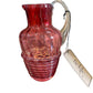 Cranberry Glass Jug 1880