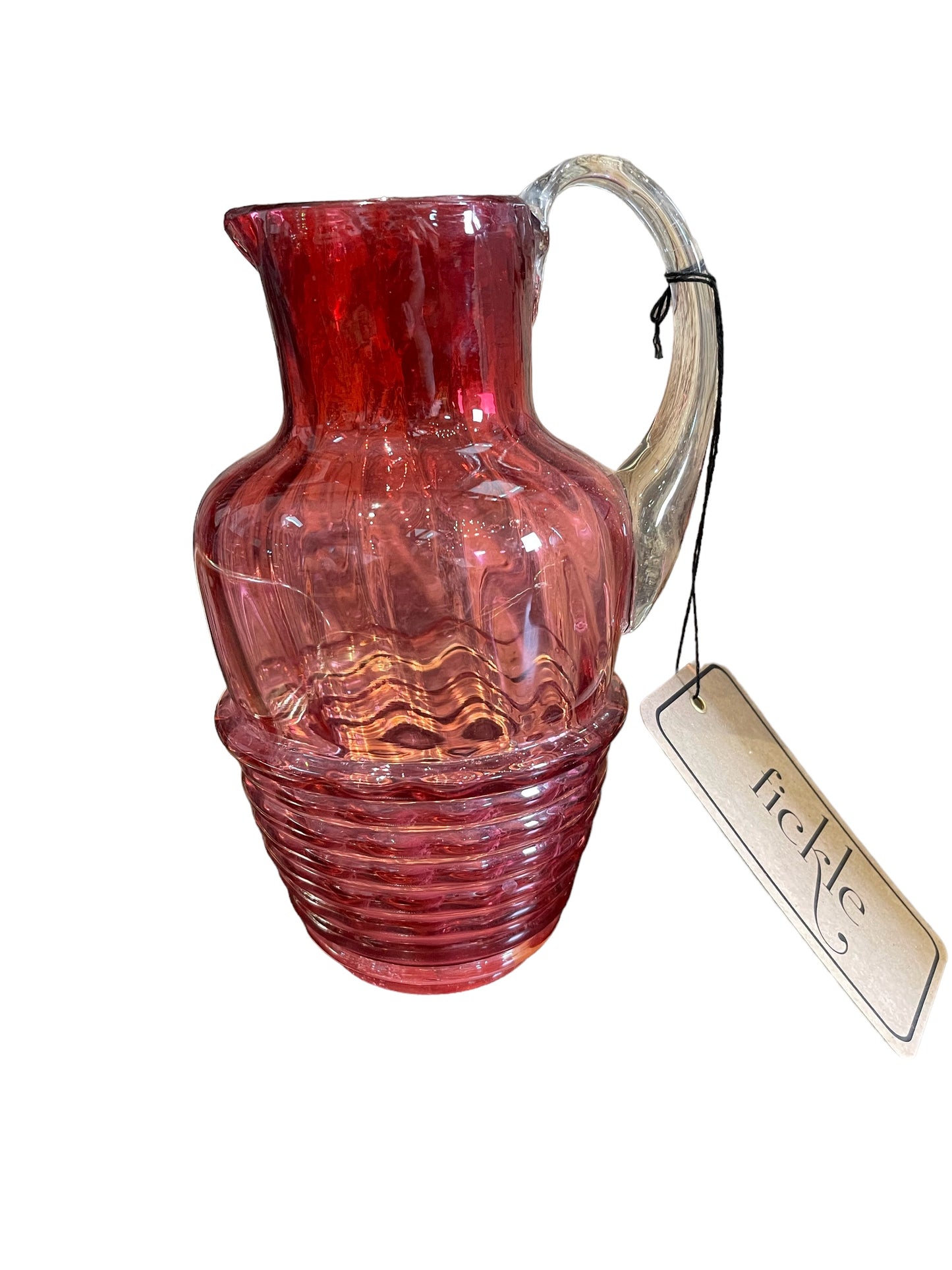 Cranberry Glass Jug 1880