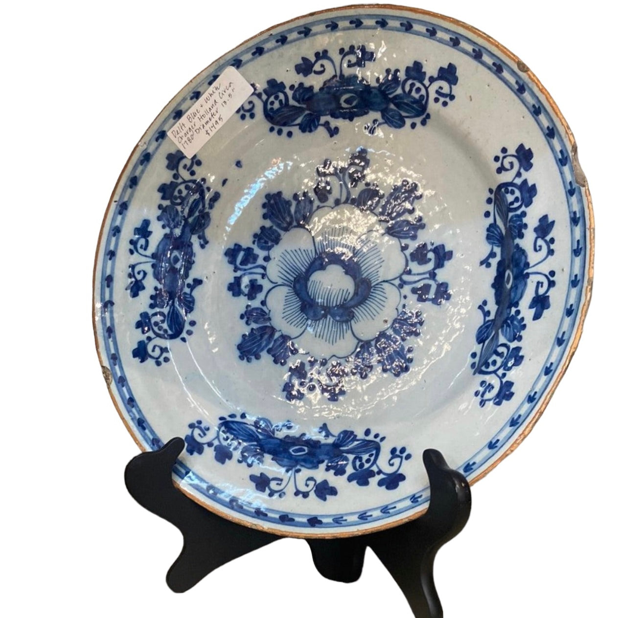 Blue & White Delft Charger 12.5"