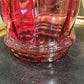 Victorian Cranberry Glass Biscuit Barrel from 1890