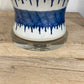 Lamp Blue and White Stripe with Shade
