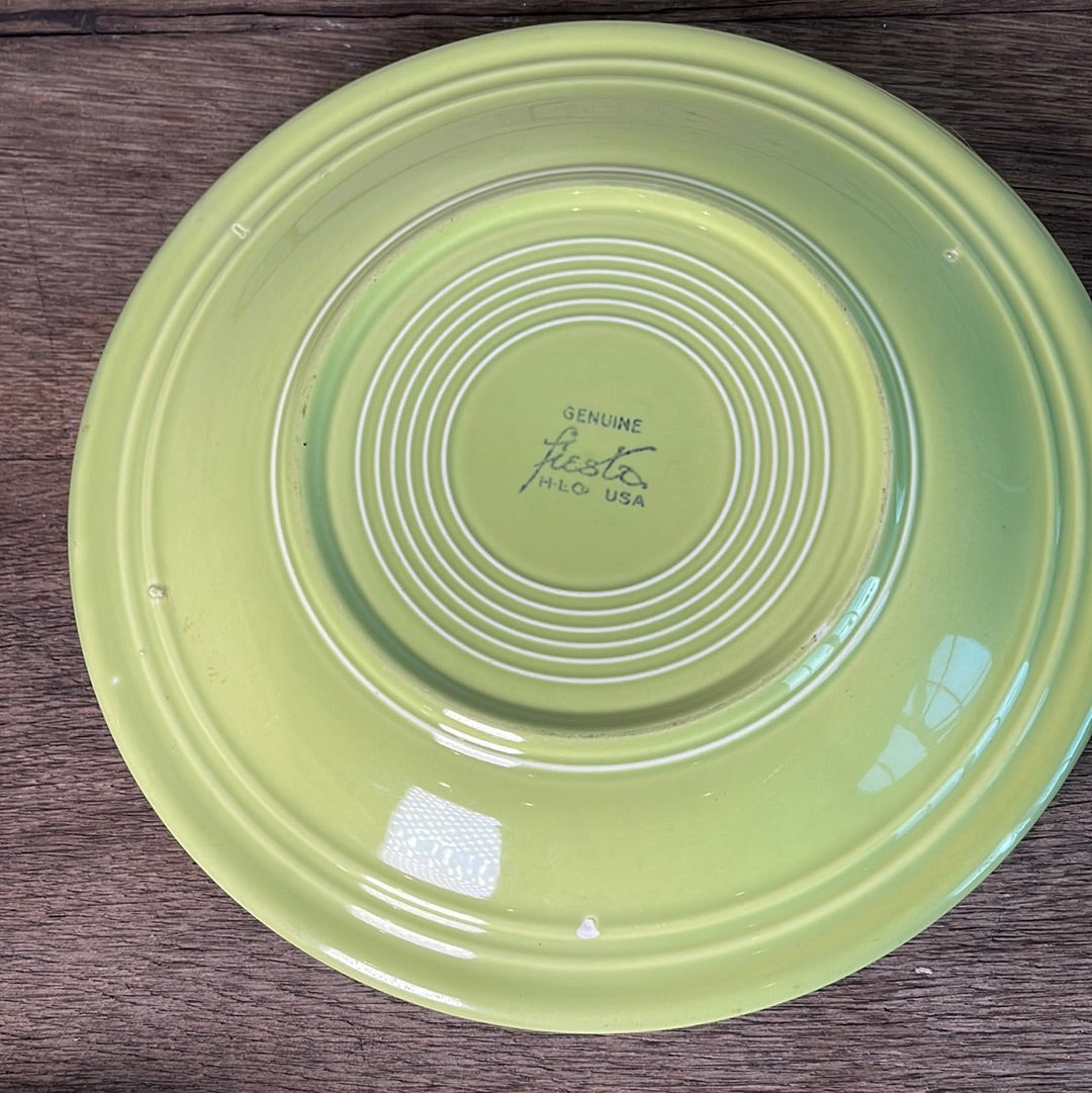 Vintage Fiestaware Chartreuse Dinner Plate 10 3/8”