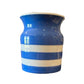 Blue Creamware Pottery Jar 1910 CA39