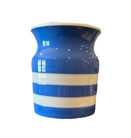 Blue Creamware Pottery Jar 1910 CA39