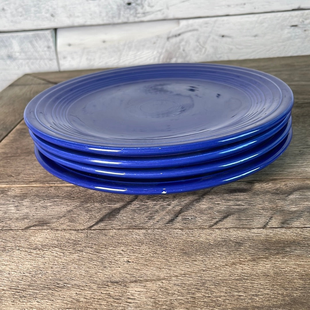 Vintage Fiestaware Cobalt Luncheon Plate