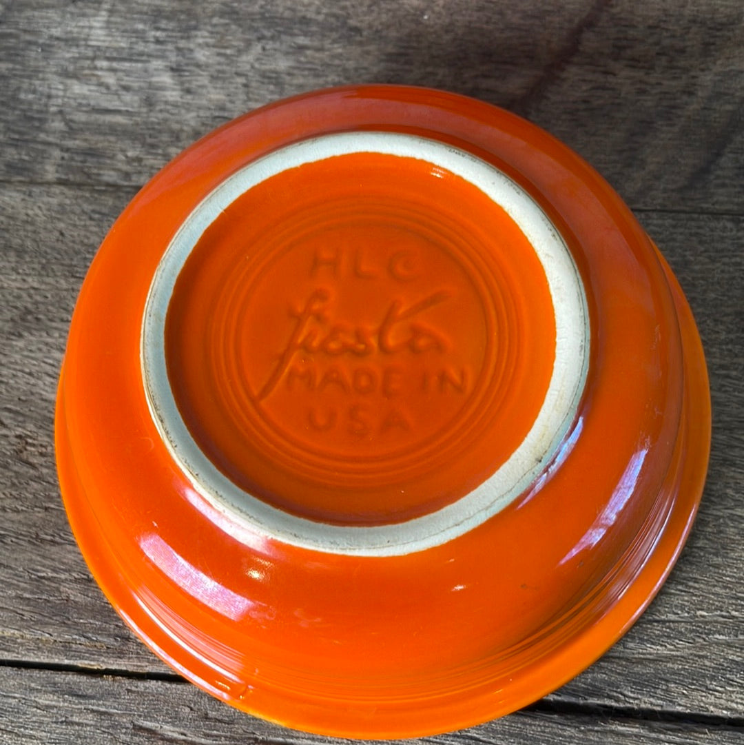 Original Red Fiestaware Vintage Cereal Bowl