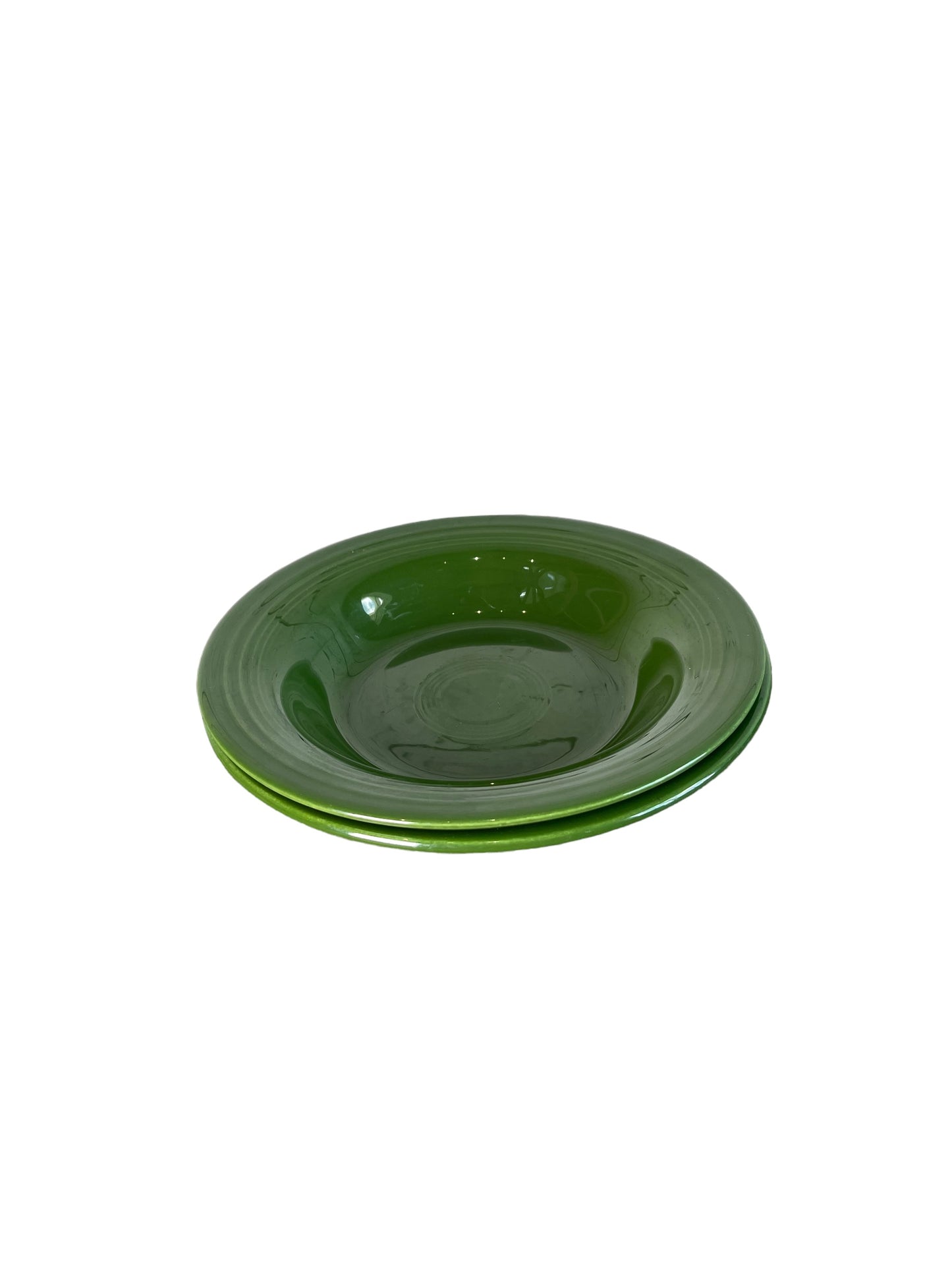 Original Fiestaware Forest Green Flat Rimmed Soup Bowl