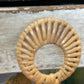 32” Rattan Mirror with Matching Hangar