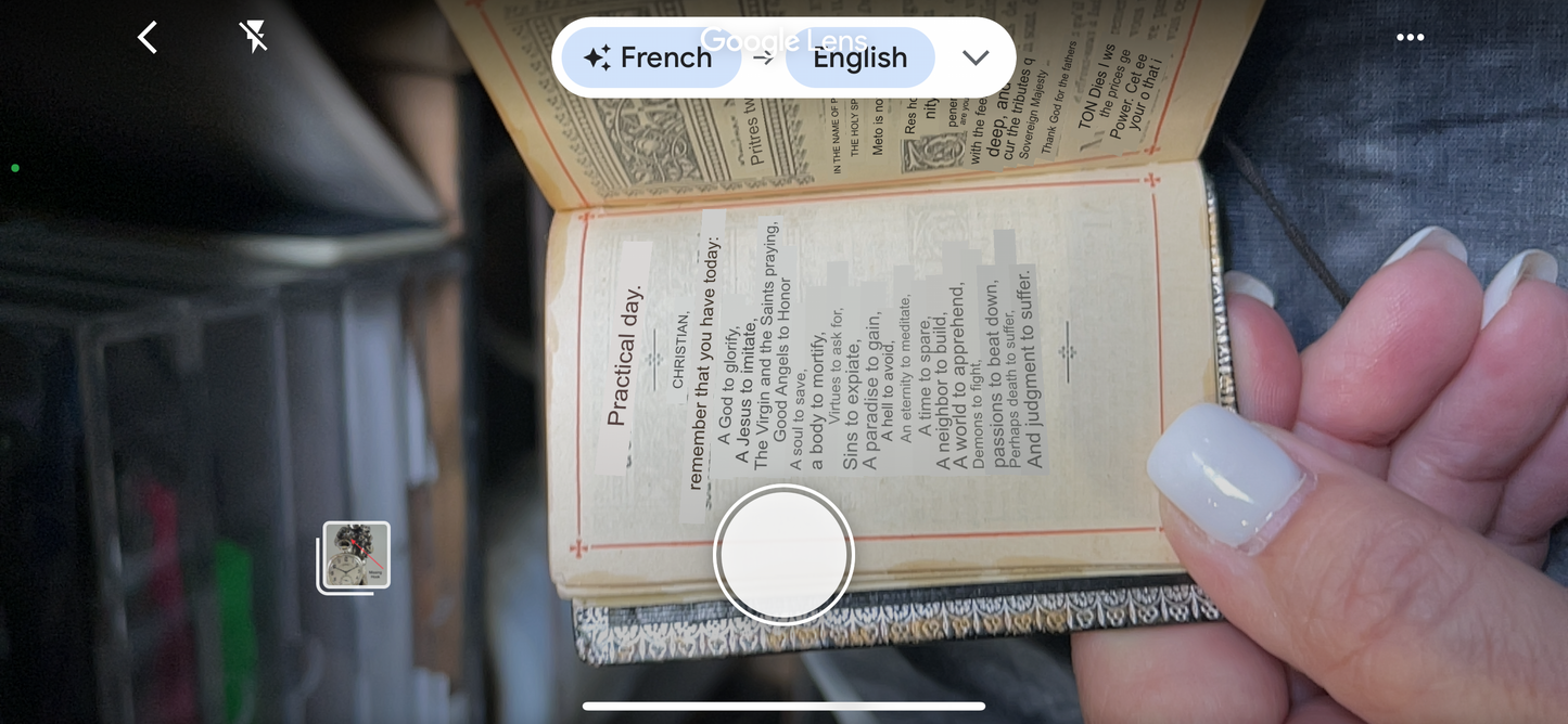 Small “Roman Parishioner” Book in French