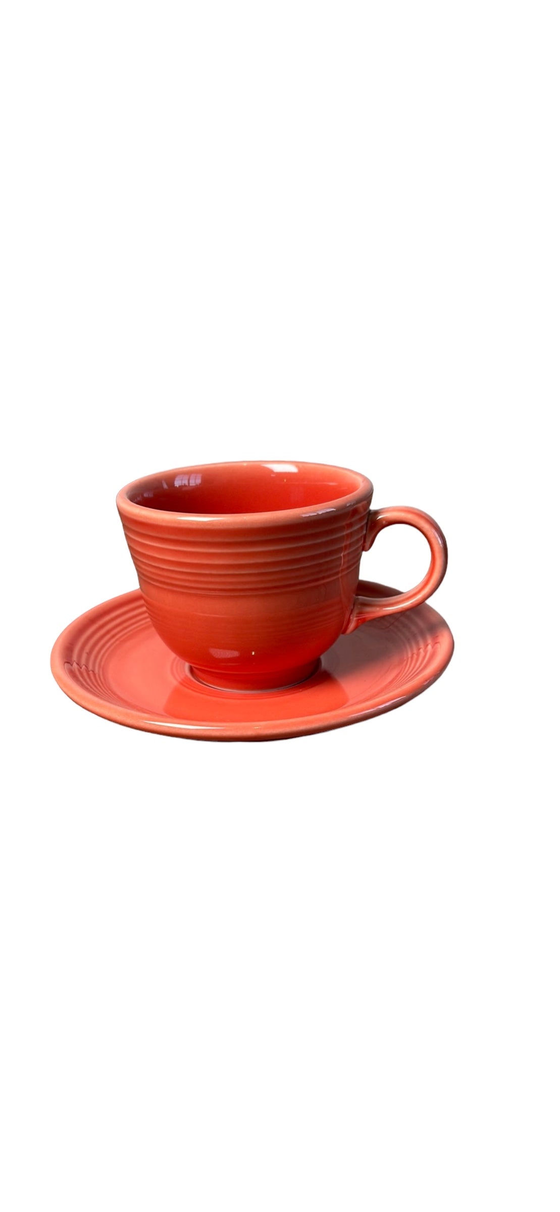 Persimmon Fiestaware Cup & Saucer