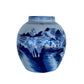 Blue and White Chinese Vase With a Lid - 1950s