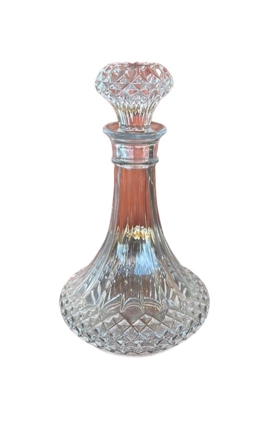 Glass Decanter with Decorative and Matching Lid